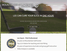 Tablet Screenshot of mountaineergolfcenter.com